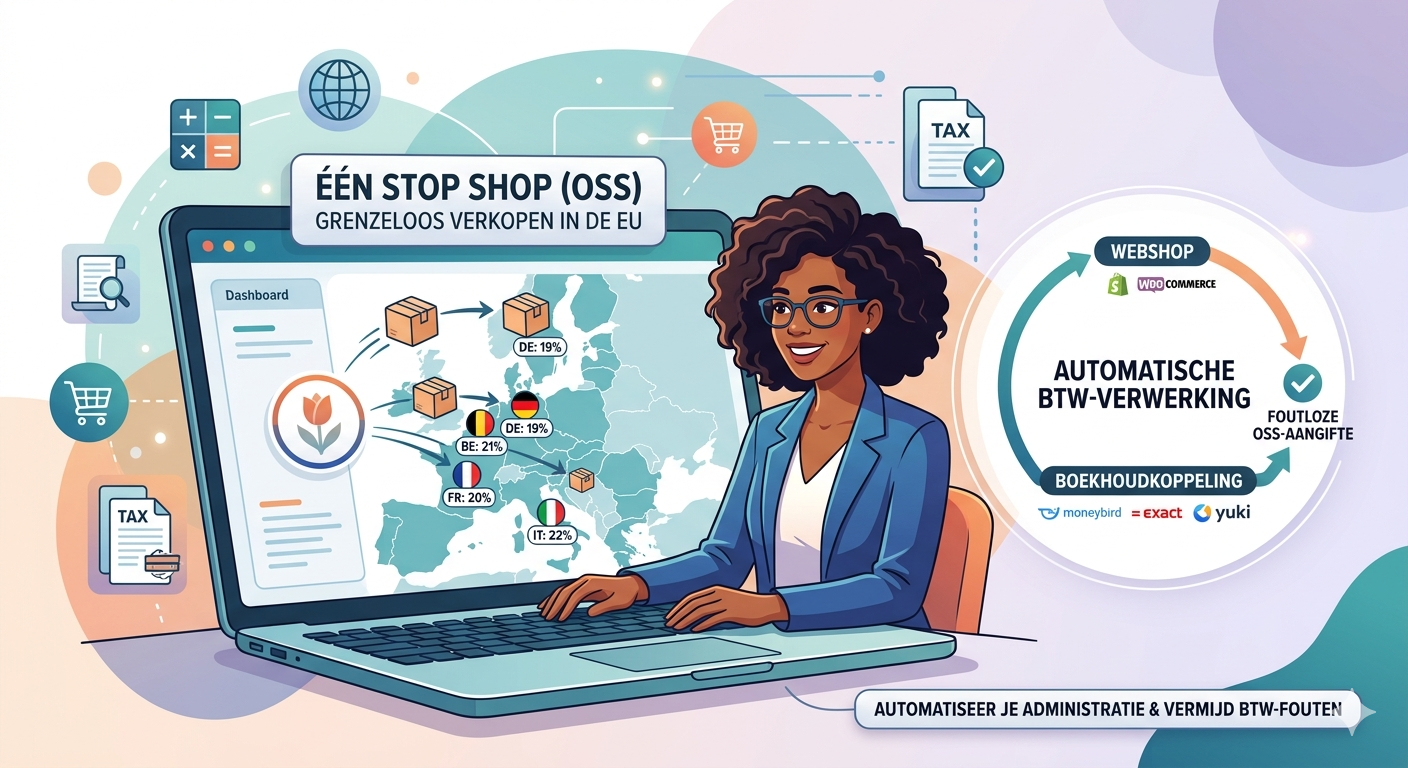 OSS-regeling voor webshops: zo automatiseer je de btw-verwerking voor EU-verkopen